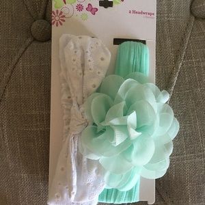 NWT 2 pack baby girl headbands